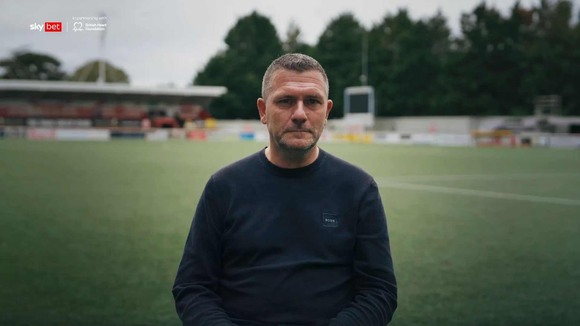 Kev, the subject of Sky Bet and the British Heart Foundation's Kev's Heart Story